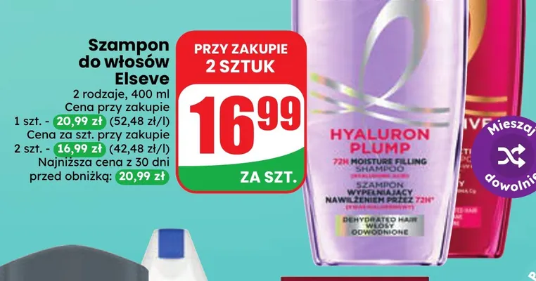 Szampon do włosów Elseve promocja w Dino