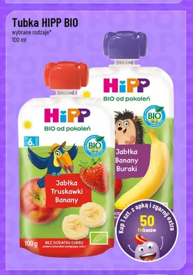 Tubka BIO Jabłka Banany Buraki HiPP promocja w POLOmarket