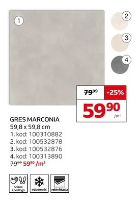Gres Marconia 59,8x59,8 cm Senti promocja w Komfort