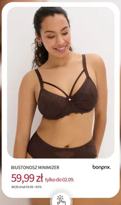 Biustonosz minimizer Bonprix promocja w bonprix