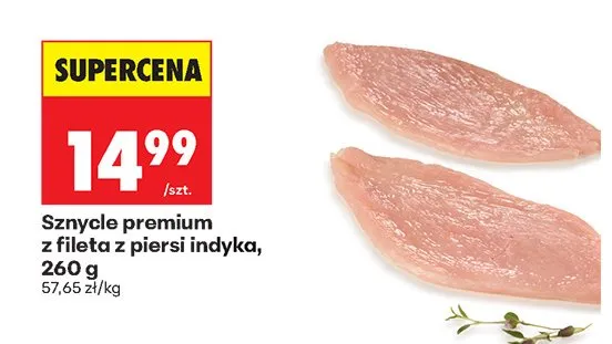 Sznycel premium z fileta z piersi indyka promocja w Biedronka