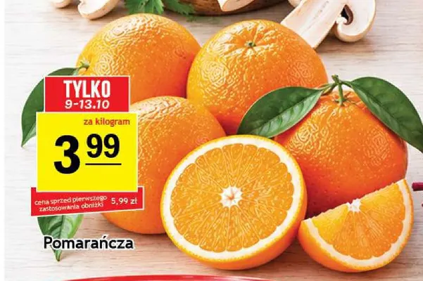 Pomarańcze promocja w Gram Market