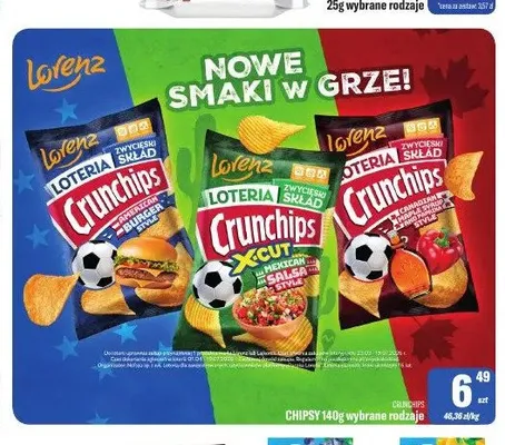 Chipsy Crunchips Canadian Maple Syrup & Bacon Style promocja w Tomi Markt