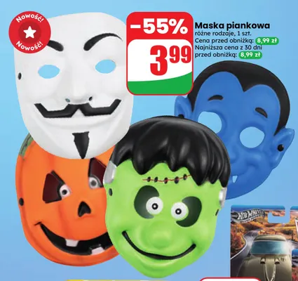 Maska piankowa promocja w Dino