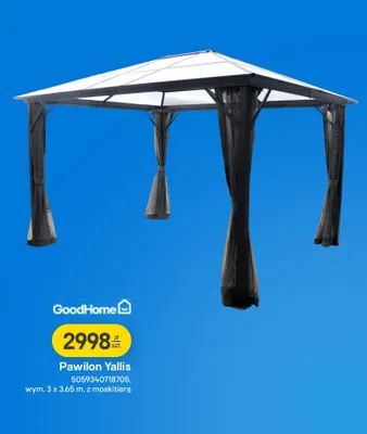 Pawilon Yallis z moskitierą promocja w Castorama