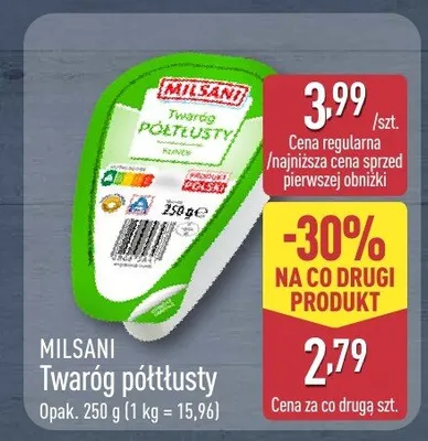 Twaróg półtłusty krajanka promocja w Aldi