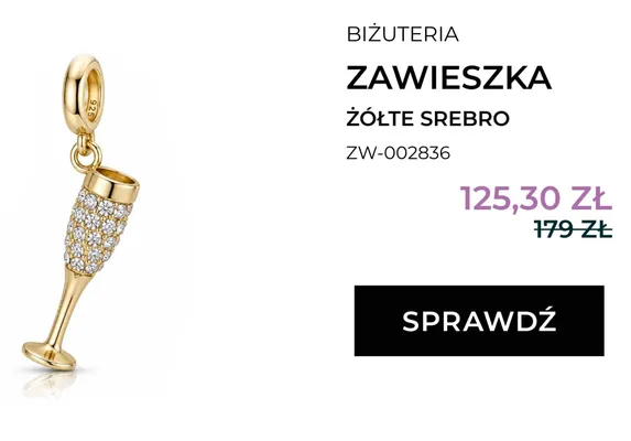 Zawieszka żółte srebro Briju ZW-002836 promocja w Briju
