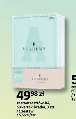 Zestaw zeszytów A4 Academy 3-pak promocja w Empik