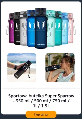 Sportowa butelka Super Sparrow 350 ml promocja w Amazon