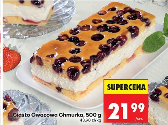 Ciasto Owocowa Chmurka promocja w Biedronka