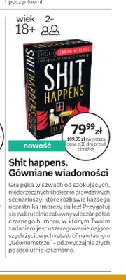 Gra Shit happens. Gówniane wiadomości promocja w Empik