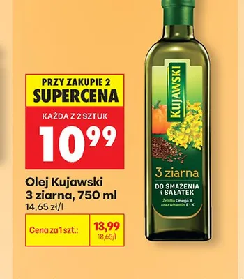 Olej 3 ziarna Kujawski promocja w Biedronka