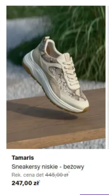 Sneakersy niskie Tamaris beżowy promocja w Lounge by Zalando