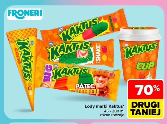 Lody Kaktus promocja w Carrefour Market