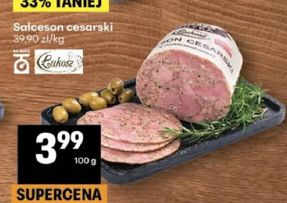Salceson cesarski Łukosz promocja w Delikatesy Centrum