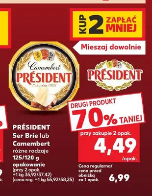 Ser Brie Président promocja w Kaufland