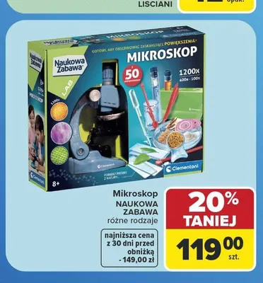 Mikroskop Naukowa Zabawa Clementoni promocja w Carrefour