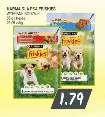 Karma dla psa Friskies w galaretce promocja w Słoneczko