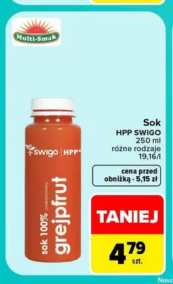 Sok HPP Swigo promocja w Carrefour Market