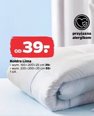 Kołdra Lima 160x200x25cm Netto promocja w Netto