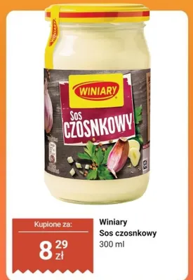 Sos czosnkowy promocja w Dino