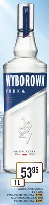 Wódka Wyborowa promocja w Dino