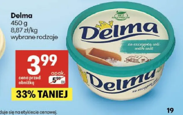 Margaryna Delma promocja w Delikatesy Centrum