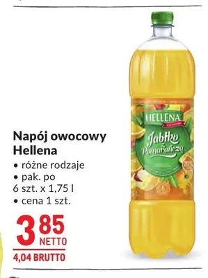 Napój owocowy Hellena promocja w Makro