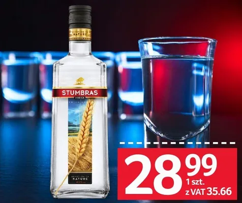 Wódka Stumbras 40% 500 ML promocja w Selgros