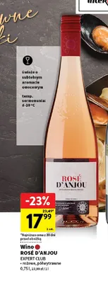 Wino rosé d'anjou expert club promocja w Intermarche