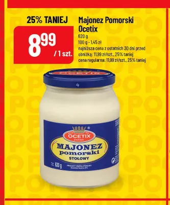 Majonez Pomorski Ocetix promocja w POLOmarket