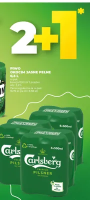 Piwo Carlsberg Premium Pilsner 4-pak 500 ml promocja w Duży Ben