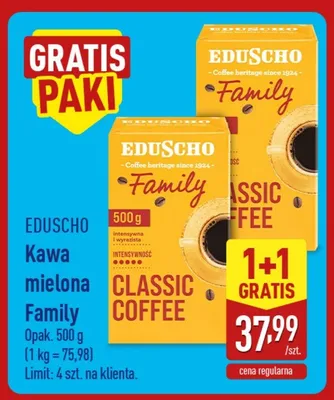 Kawa mielona Eduscho Family promocja w Aldi