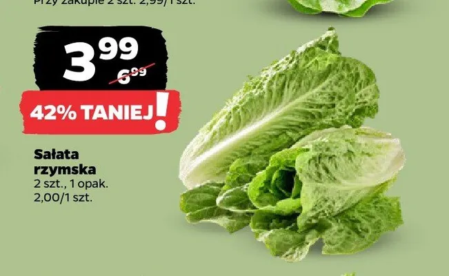 Sałata rzymska promocja w Netto