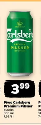 Piwo Carlsberg Premium Pilsner promocja w Netto