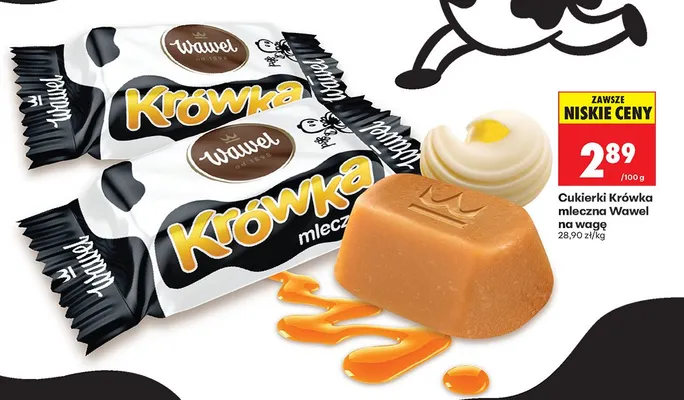 Cukierki Krówka mleczna Wawel na wagę promocja w Biedronka