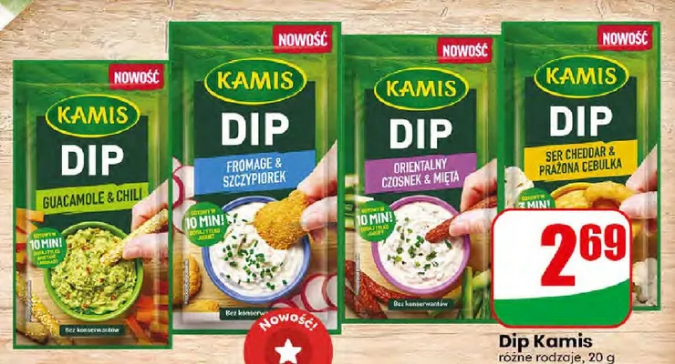 Dip Kamis Ser Cheddar & Prażona Cebulka promocja w Dino