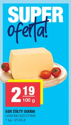 Ser żółty gouda OSM Włoszczowa promocja w SPAR