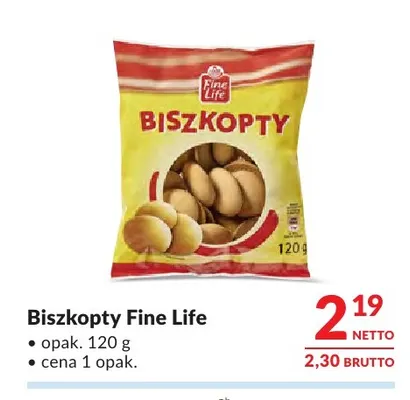Biszkopty Fine Life promocja w Makro