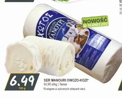 Ser manouri owczo-kozi Temar promocja w Słoneczko