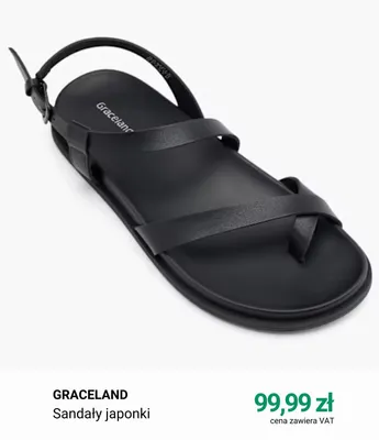 Sandały japonki Graceland promocja w Deichmann