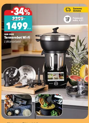 Termorobot Wi-Fi z akcesoriami 4,5 l promocja w Biedronka