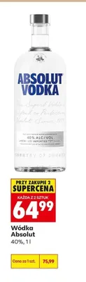 Wódka Absolut promocja w Biedronka