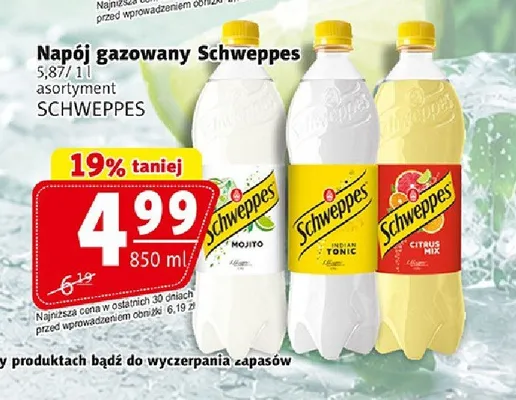 Napój gazowany Schweppes Citrus Mix promocja w Prim Market