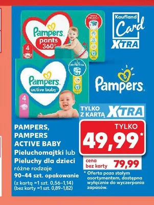Pieluchomajtki Pampers Pants 360 promocja w Kaufland