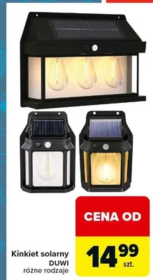 Kinkiet solarny Duwi różne rodzaje promocja w Carrefour