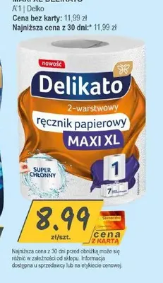 Ręcznik papierowy Maxi XL Delikato promocja w Słoneczko