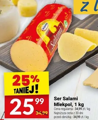 Ser Salami Mlekpol promocja w Twój Market