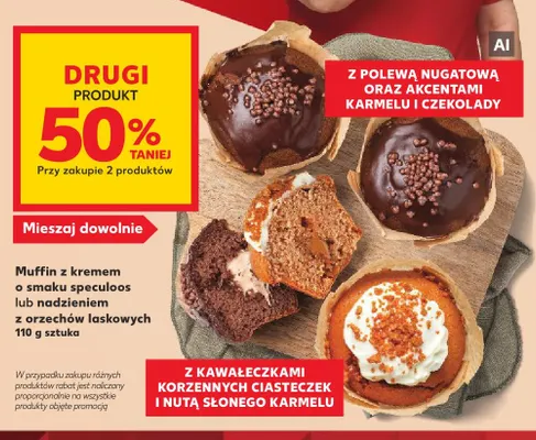 Muffin z kremem o smaku speculoos promocja w Kaufland
