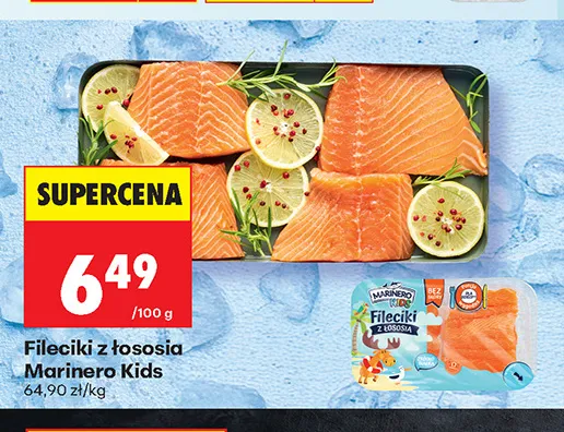 Fileciki z łososia Marinero Kids promocja w Biedronka